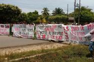 Protesta Social en el Catatumbo en la vía que comunica a Cúcuta con la Costa